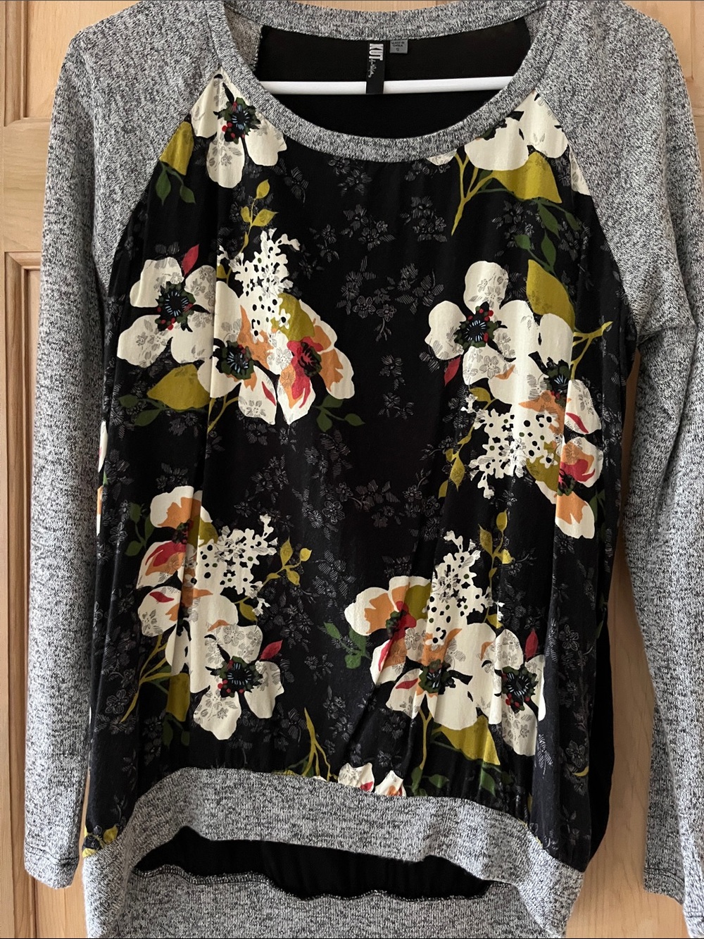 Kut FromThe Kloth Benter Mixed Material Top